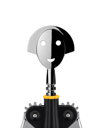 Alessi — Anna G. AAM01 B | Cavatappi nero e cromo — dettaglio