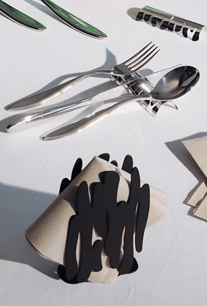 Alessi — Barkrest BM23S2 | Set due poggiaposate in acciaio inox — vista principale