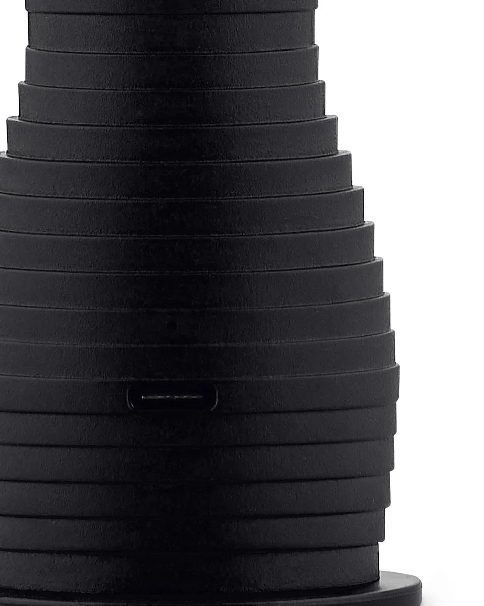 Alessi — Pulcina MDL11 B | Frullino montalatte nero De Lucchi — dettaglio