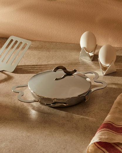 Alessi — Roost AGO01 | Portauovo doppio in alluminio — dettaglio