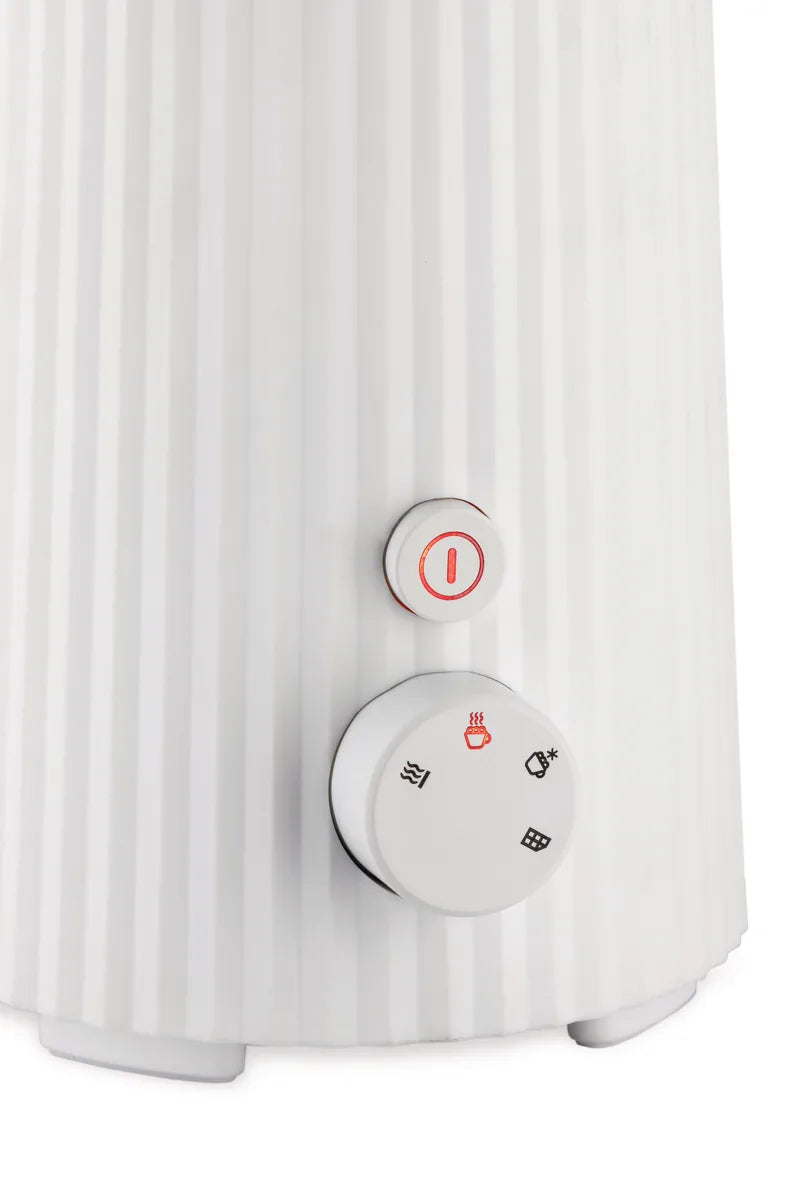 Alessi — Plissé MDL13W MDL13W/USA | Cappuccinatore ad induzione bianco — dettaglio