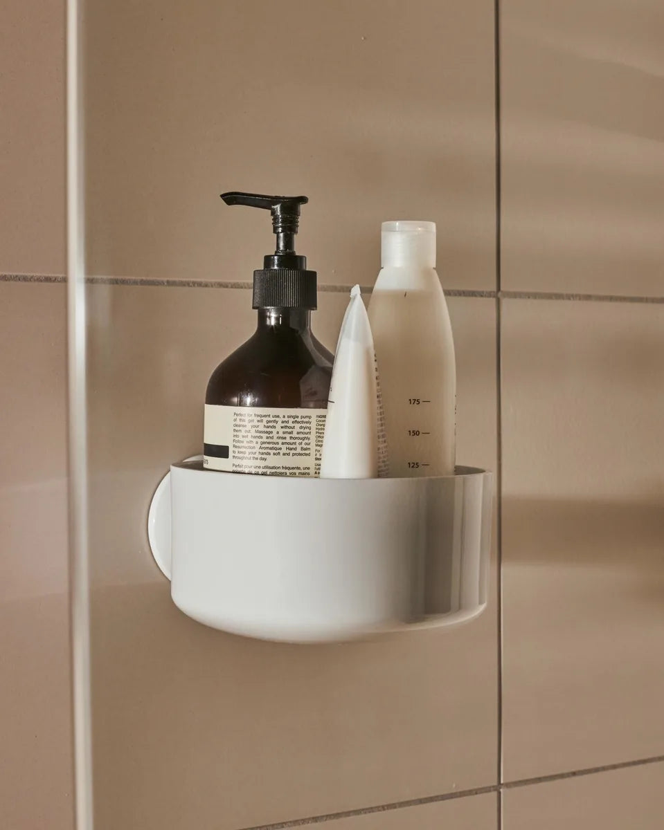 Alessi — Birillo PL16 W | Portasapone in PMMA bianco Lissoni — dettaglio