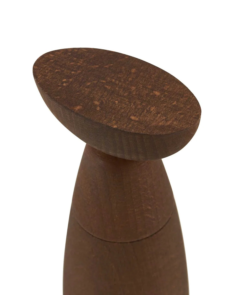 Alessi — Oaxaca MDL23 | Set condimenti in legno di faggio bruno — dettaglio