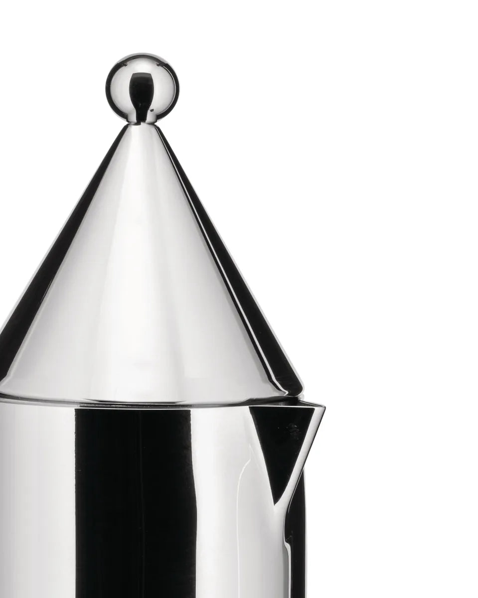 Alessi — La Conica 90002/3 | Caffettiera espresso Aldo Rossi 3 tazze — dettaglio