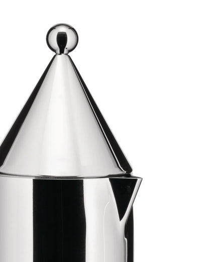 Alessi — La Conica 90002/3 | Caffettiera espresso Aldo Rossi 3 tazze — dettaglio