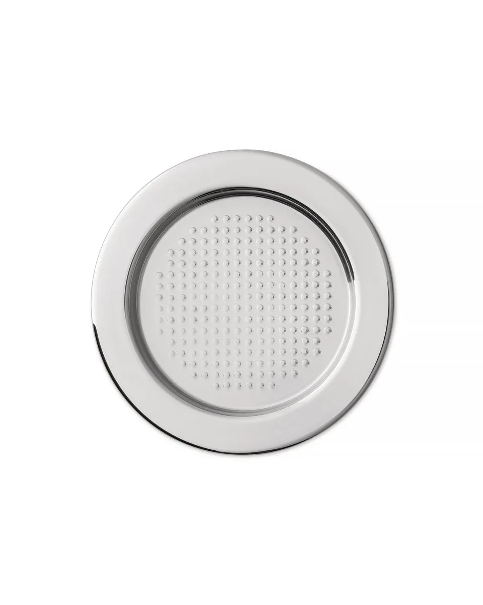 Alessi — 5009/11 | Sottobicchiere Sottsass in acciaio satinato — dettaglio