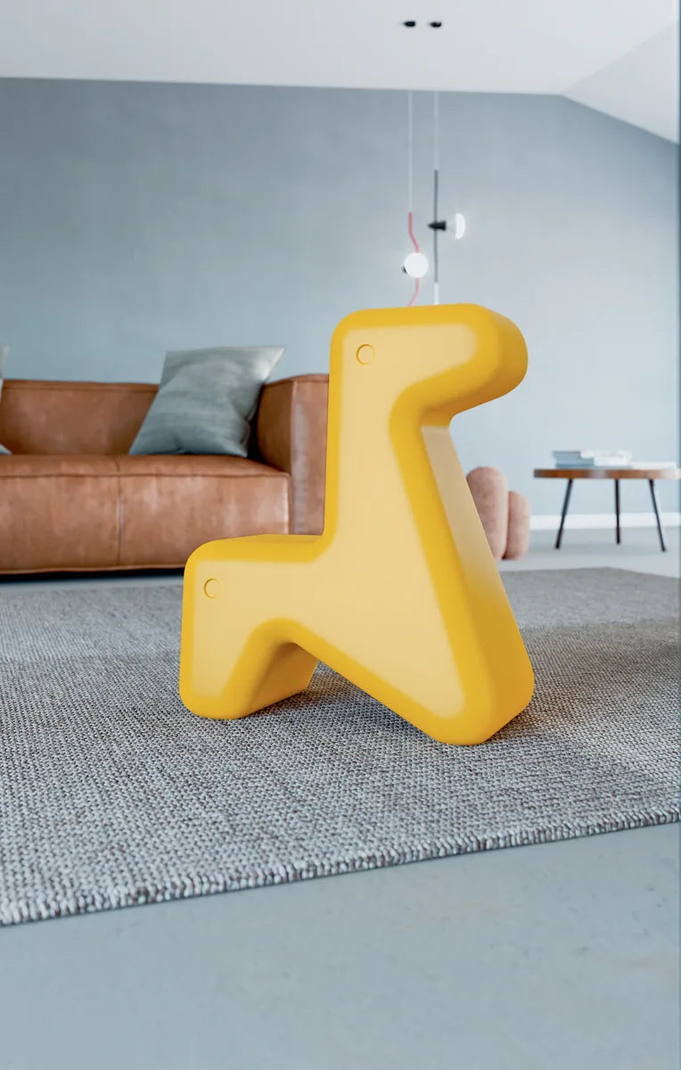 Alessi — Doraff UNS07 Y | Seduta in polietilene giallo — dettaglio