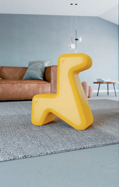 Alessi — Doraff UNS07 Y | Seduta in polietilene giallo — dettaglio