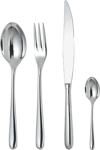 Alessi — Caccia LCD01S24 | Servizio 24 posate in acciaio 18/10 — dettaglio