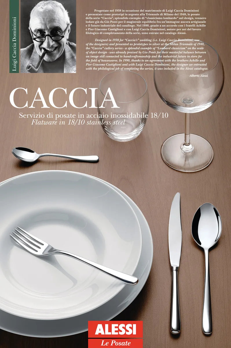 Alessi — Caccia LCD01S24R | Servizio 24 pz Caccia Dominioni & Castigli — dettaglio
