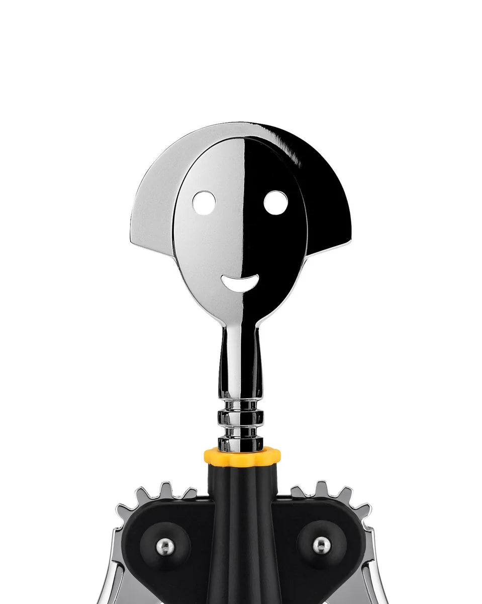 Alessi — Anna G. 01 B | Cavatappi in resina e zama cromata — dettaglio
