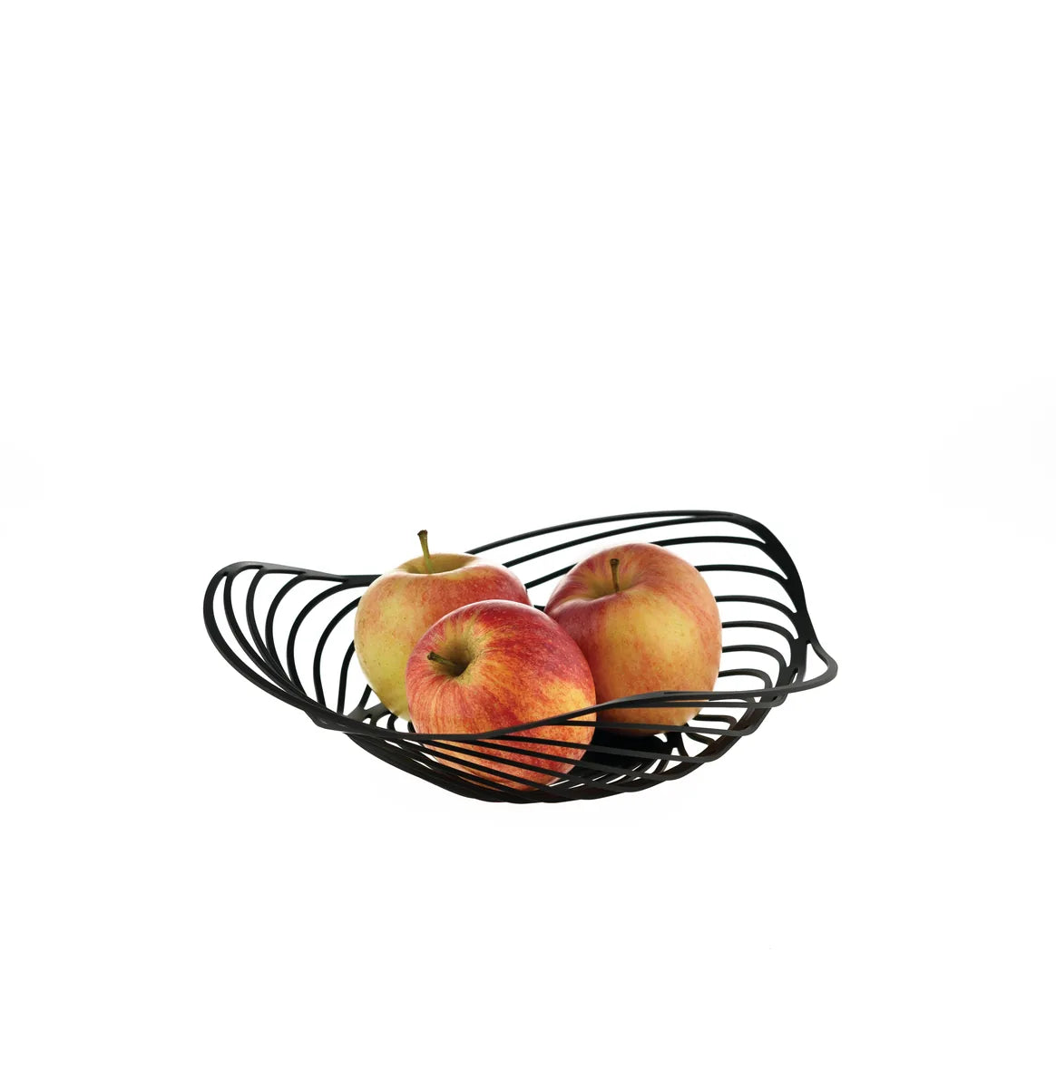Alessi — Trinity ACO02 B | Cestino in acciaio nero laccato — dettaglio
