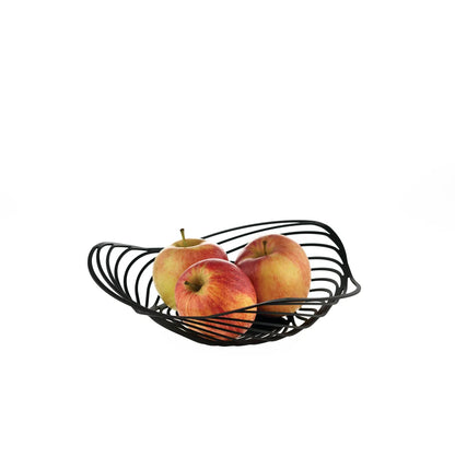 Alessi — Trinity ACO02 B | Cestino in acciaio nero laccato — dettaglio