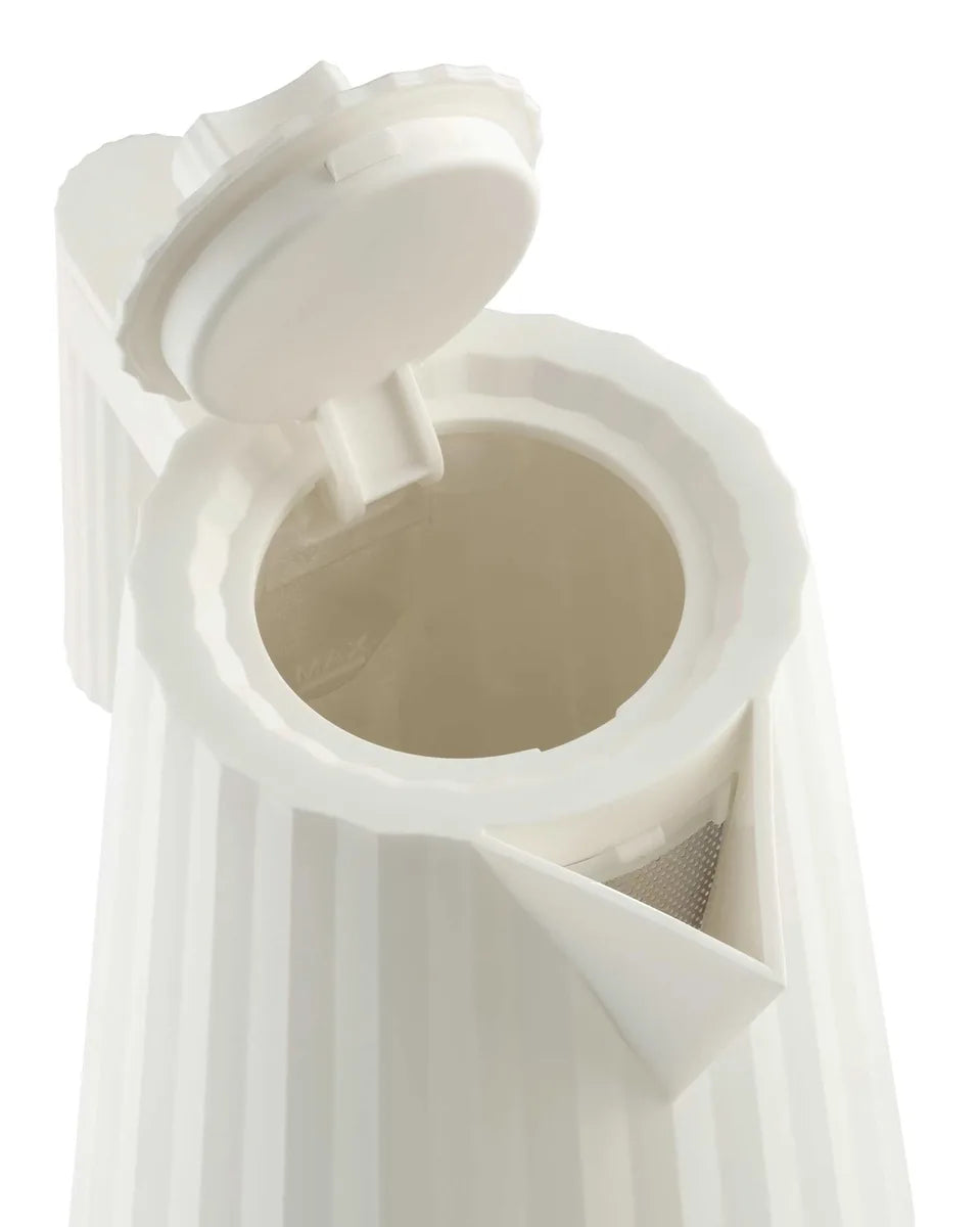 Alessi — Plissé MDL21 W | Bollitore elettrico De Lucchi, bianco — dettaglio