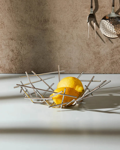 Alessi — Blow Up FC02 | Cestino in acciaio inox Campana — dettaglio