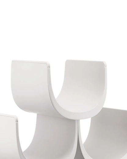 Alessi — Noè GIA13 W | Portabottiglie modulare in resina bianca — dettaglio