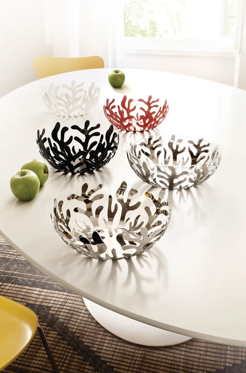 Alessi — Mediterraneo ESI01/21 R | Fruttiera in acciaio rosso — dettaglio