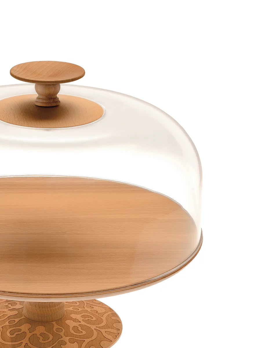 Alessi — Dressed in Wood MW24 | Campana in PMMA e faggio — dettaglio