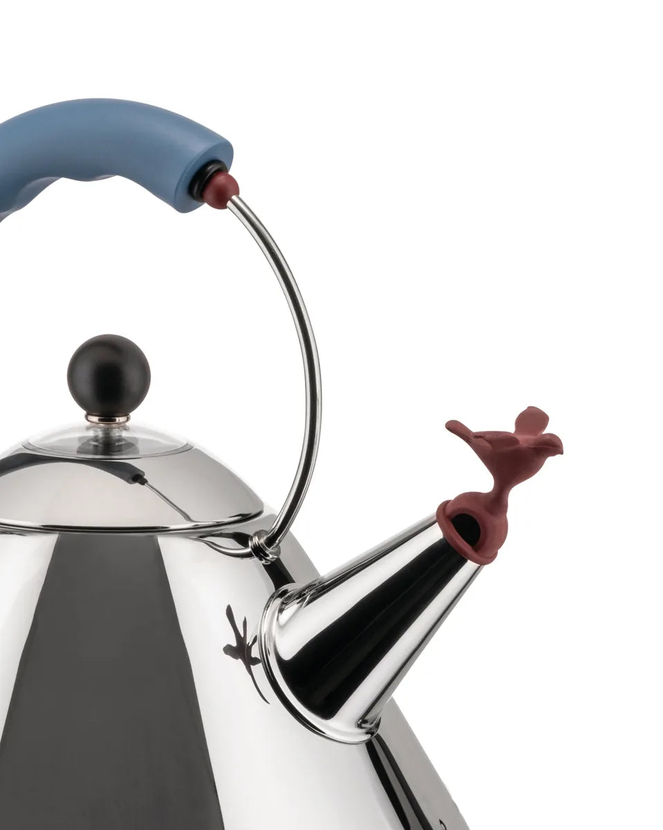 Alessi — MG32 MG32 AZ | Bollitore elettrico Graves acciaio azzurro — dettaglio