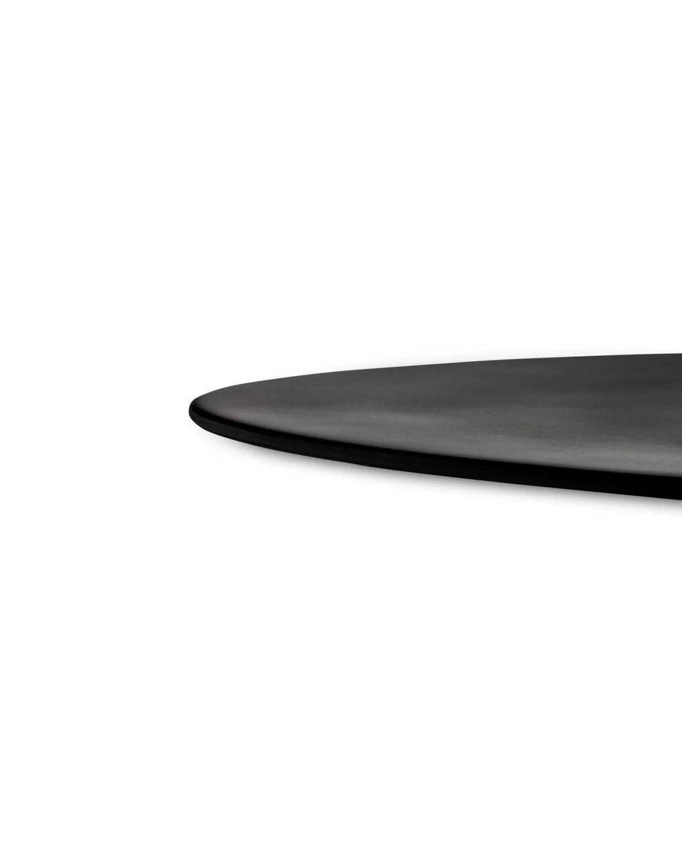 Alessi — Colombina FM10/10 B | Sottopiatto in melammina nera — dettaglio