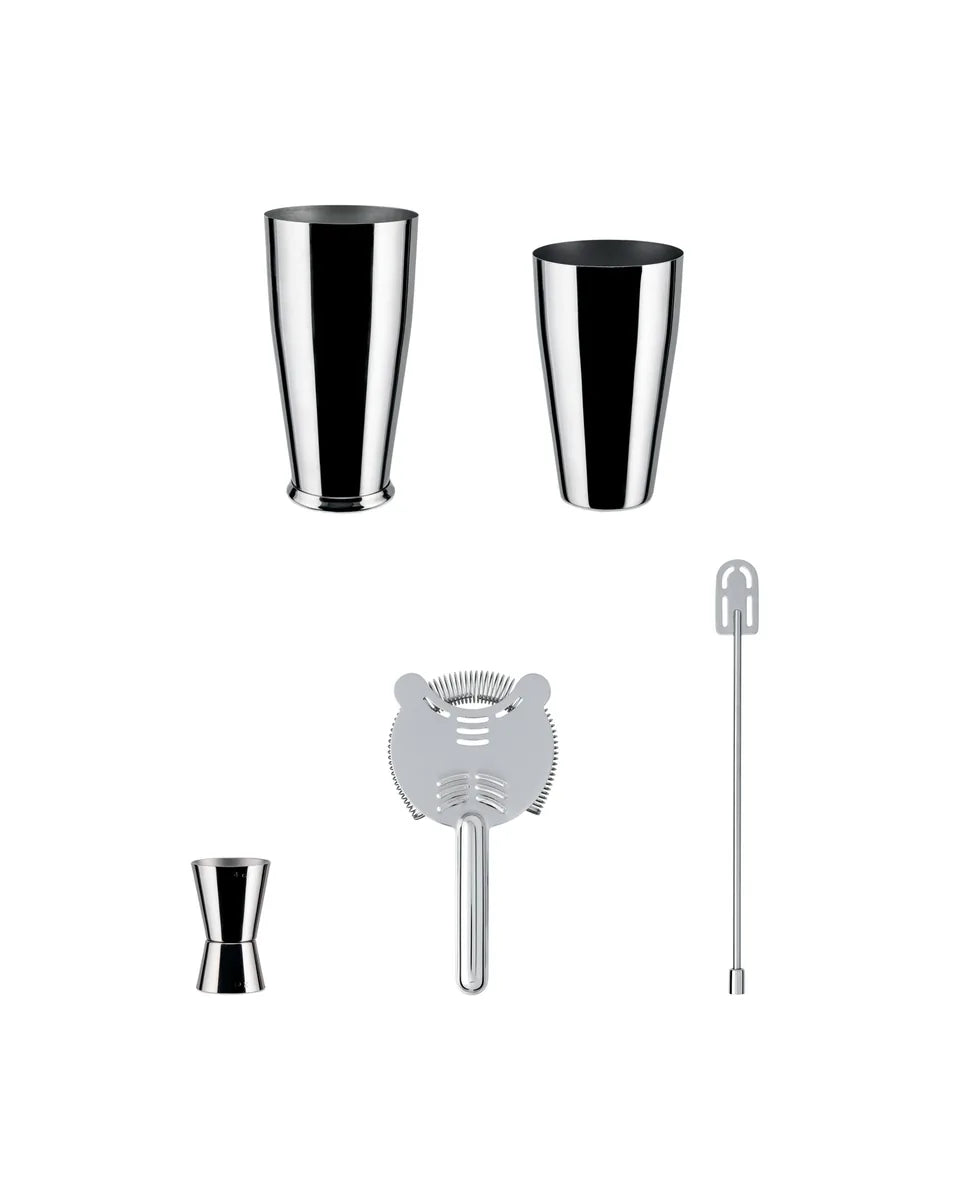 Alessi — Lunar Eclipse 5050SET I | Set Mixology Sottsass in Acciaio 18 — dettaglio
