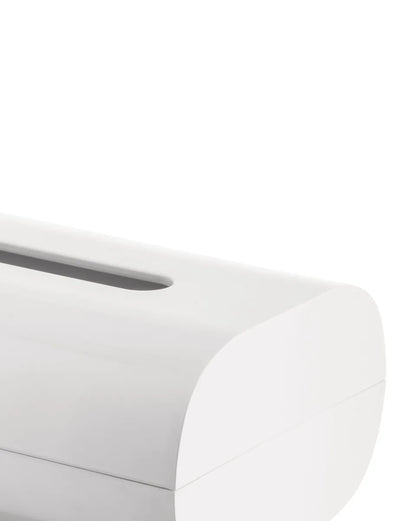 Alessi — Birillo PL07 W | Portafazzoletti in PMMA bianco — dettaglio