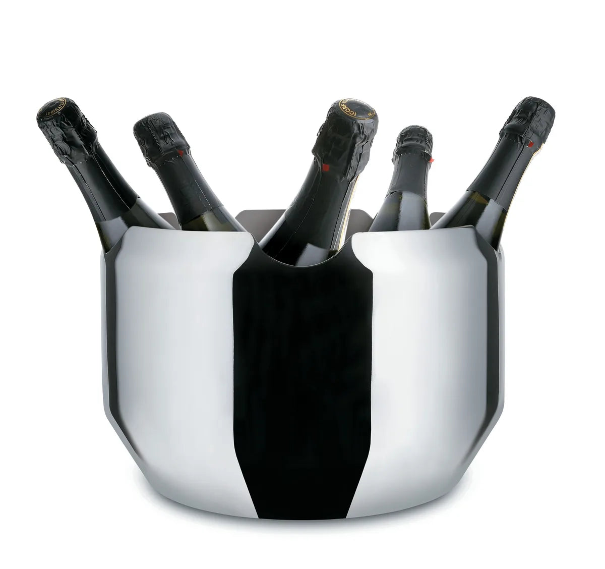 Alessi — Noè GIA17 | Vasca portabottiglie in acciaio inox — dettaglio