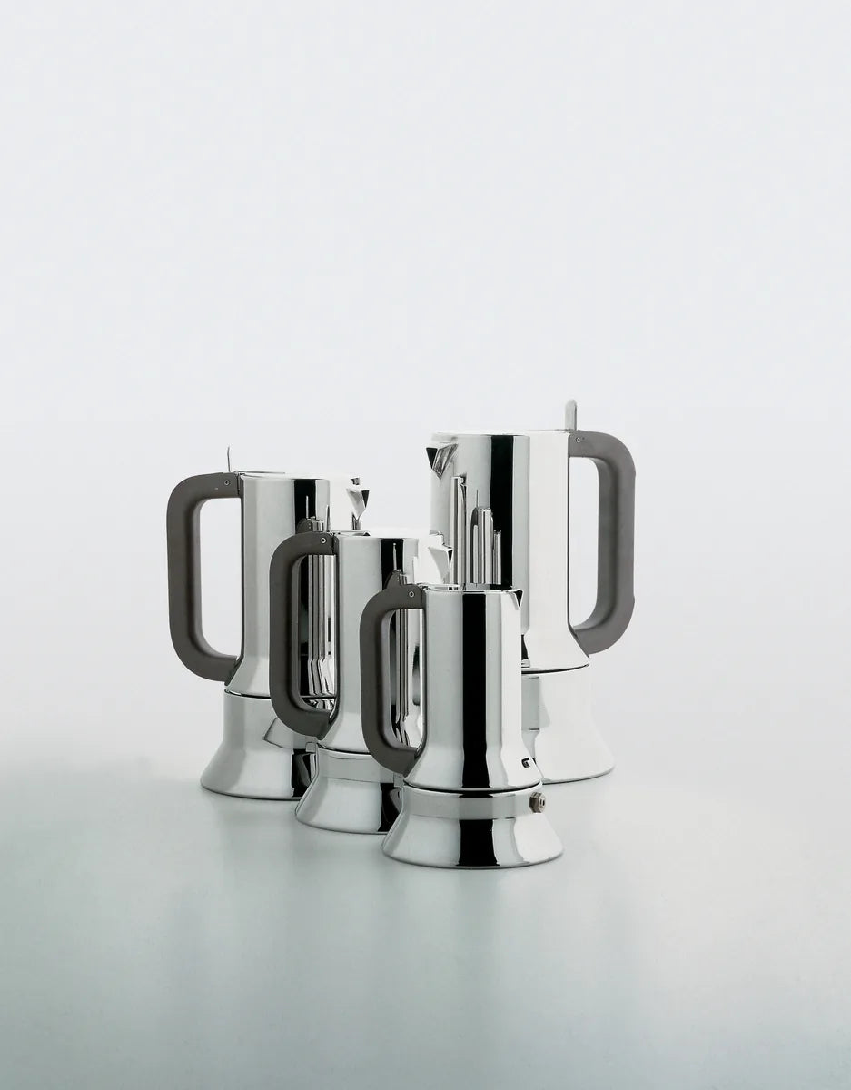 Alessi — 9090/6 | Caffettiera espresso Richard Sapper 6 tazze — dettaglio