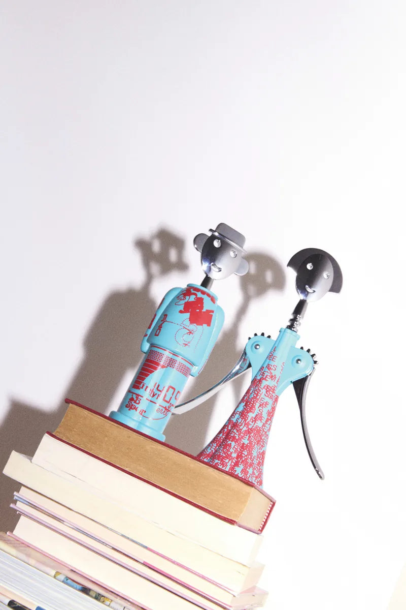 Alessi — Anna G. Liquid AM01A 6 | Cavatappi Mendini in zama cromata — dettaglio