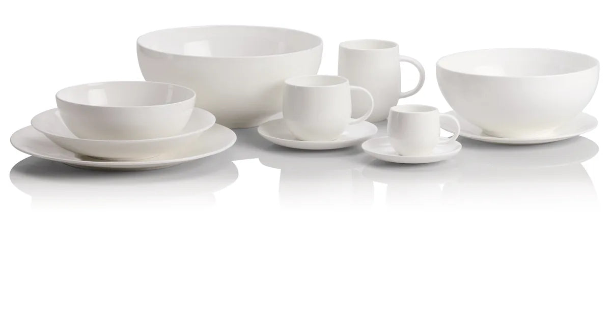 Alessi — All-Time AGV29/1 | Piatto piano in bone china — dettaglio