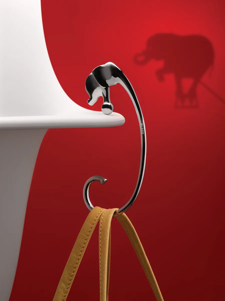 Alessi — Jumbo FGO05 | Gancio da borsa in acciaio inox lucido — dettaglio