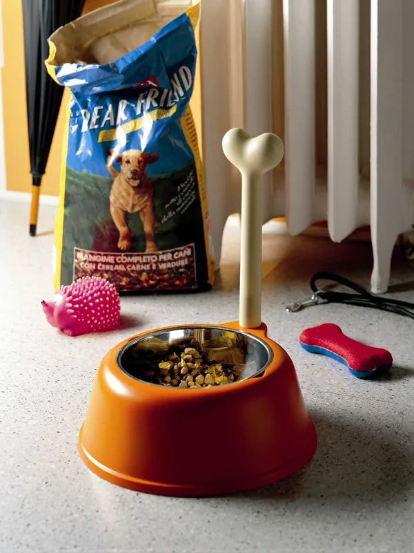 Alessi — Lupita AMMI02 RO | Ciotola design per cani, arancio — dettaglio