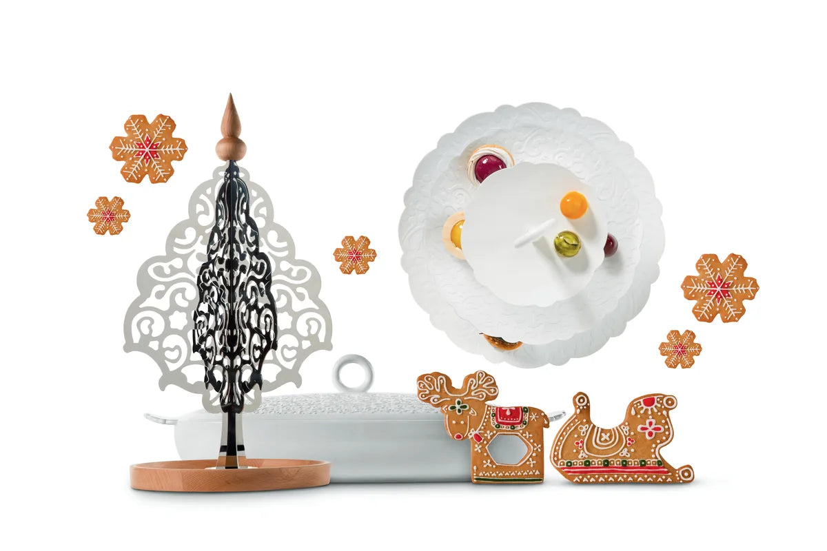 Alessi — Dressed MW52/3 | Alzata tre elementi in acciaio inox — dettaglio