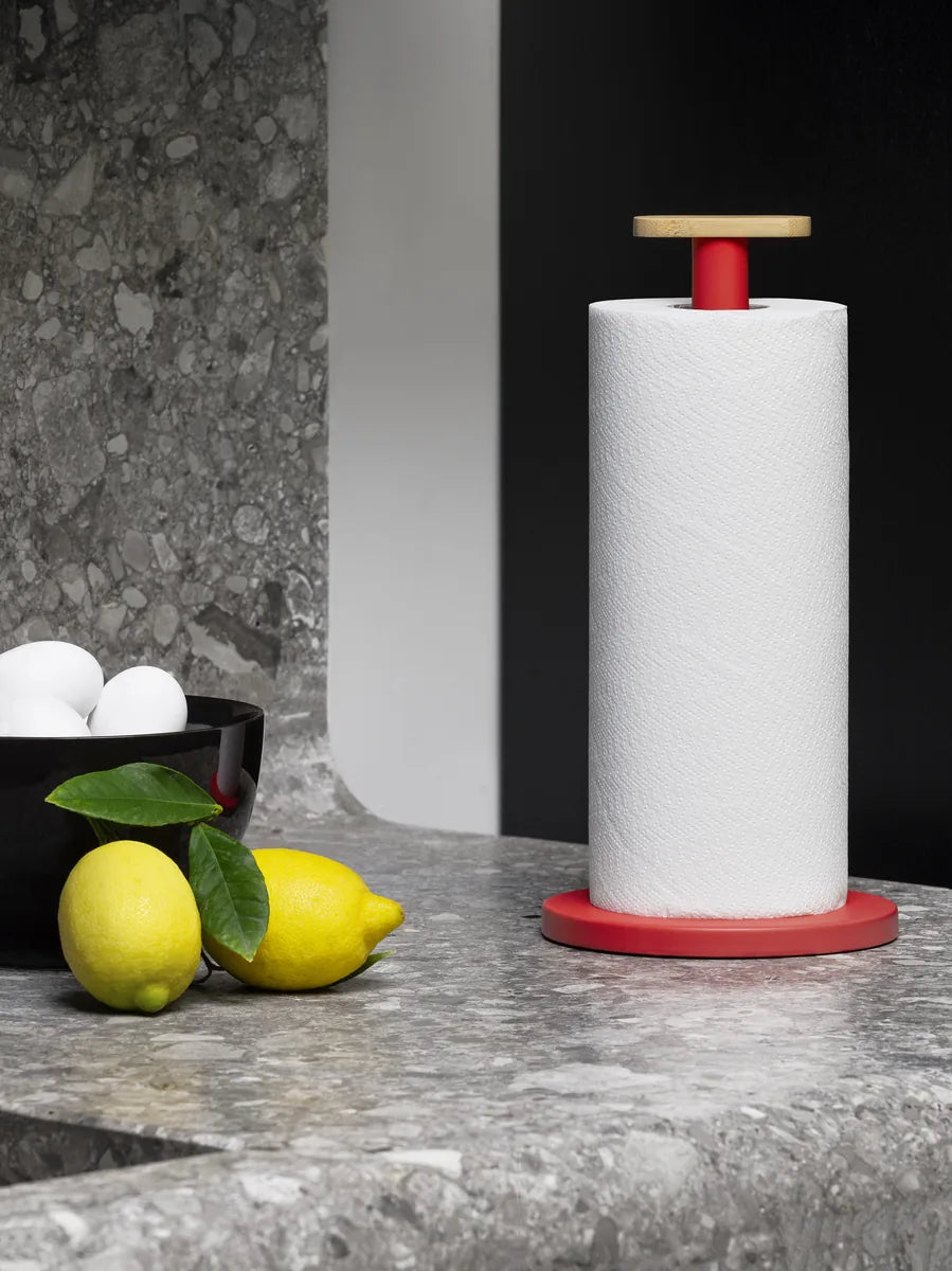 Alessi — Mattina BG05 R | Portarotolo da cucina rosso BIG-GAME — ambientazione
