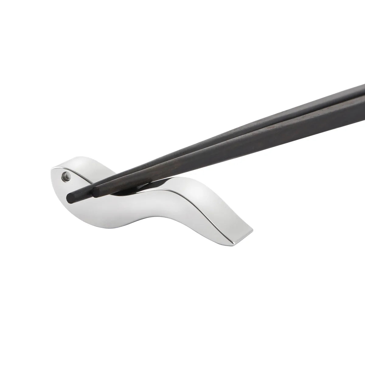Alessi — Anna Stick AM44SET1 | Bacchette in ebano con supporto Mendini — dettaglio