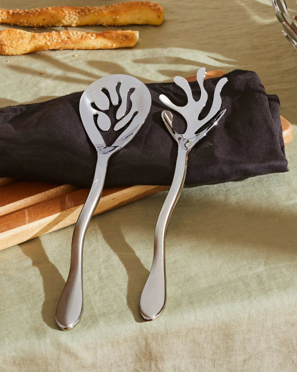 Alessi — Mediterraneo ESI16SET | Posate da insalata acciaio lucido — ambientazione