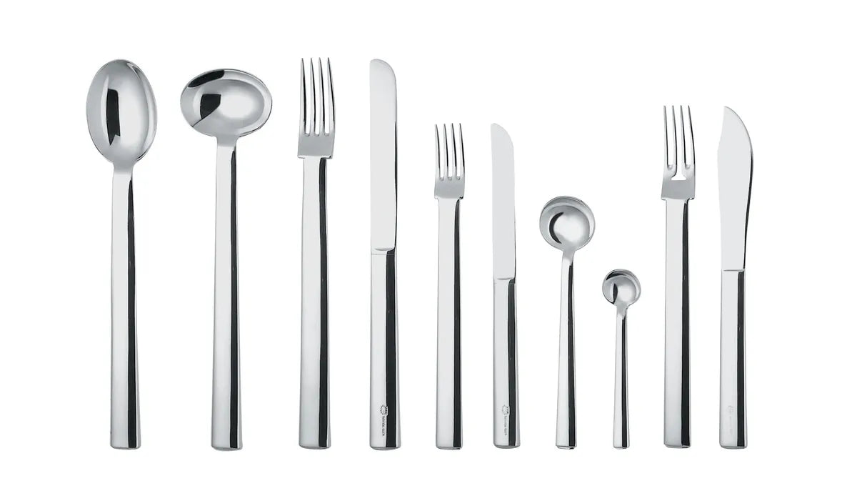 Alessi — Rundes Modell JH01/18 | Coltello da pesce Hoffmann — dettaglio