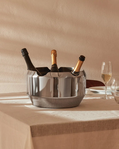 Alessi — Noè GIA17 | Vasca portabottiglie in acciaio inox — ambientazione