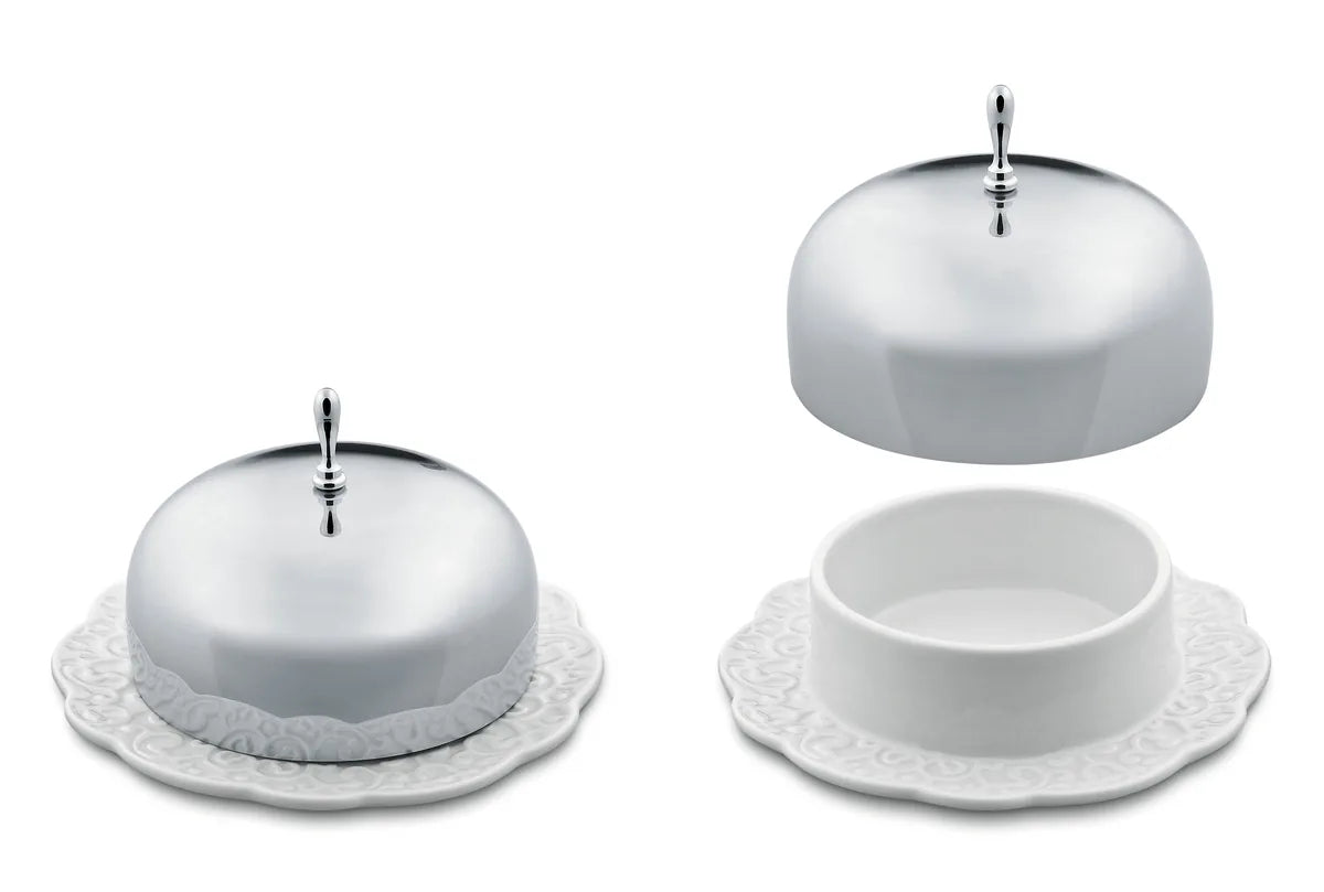 Alessi — Dressed MW16 | Burriera porcellana e acciaio Wanders — ambientazione