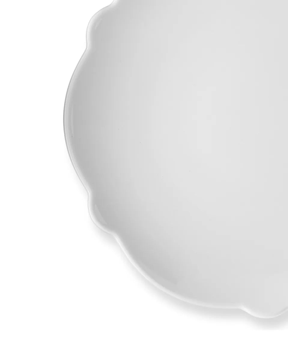 Alessi — Dressed MW01/5 | Piatto dessert in porcellana bianca — ambientazione