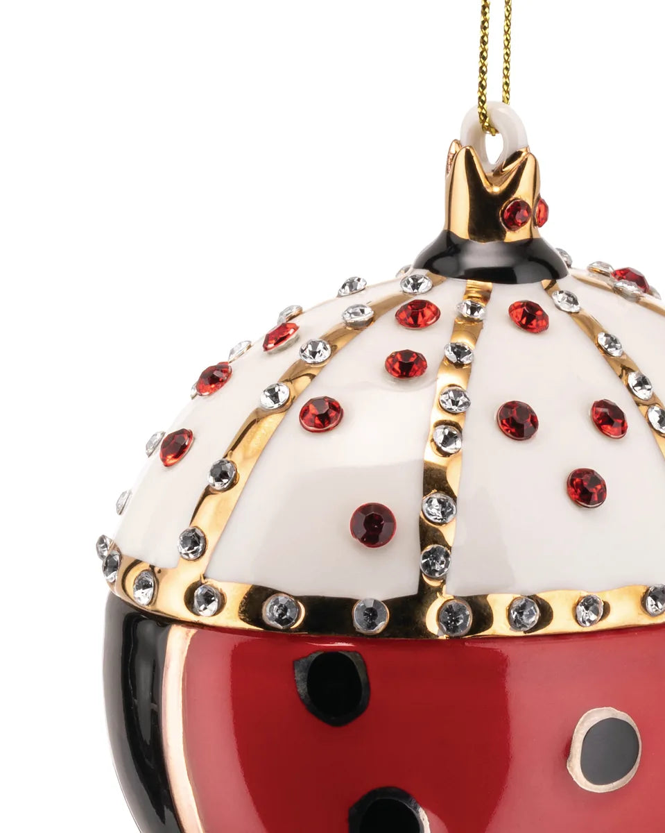 Alessi — Re Coccinello MJ16 8 | Decorazione natalizia in porcellana — dettaglio