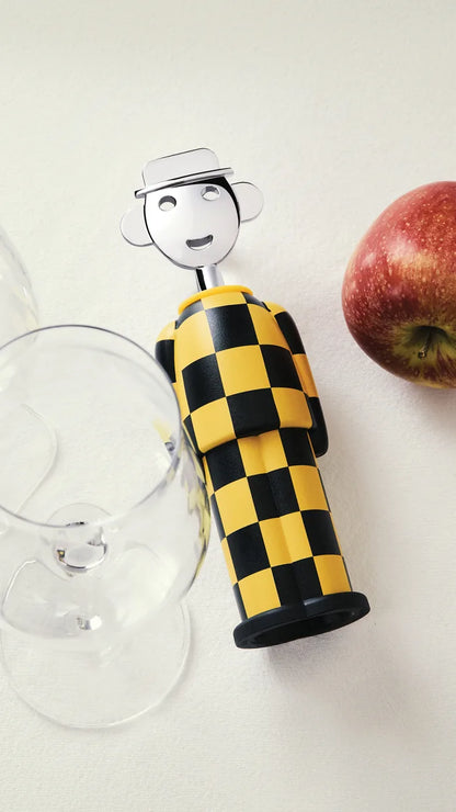 Alessi — Alessandro M. AM23A 34 | Cavatappi Mendini Giallo e Nero — vista principale