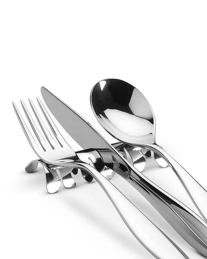 Alessi — Barkrest BM23S2 | Set due poggiaposate in acciaio inox — dettaglio