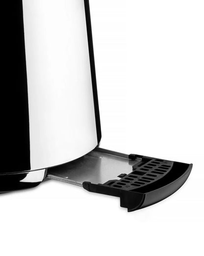 Alessi — Toru NE03 NE03 B/CH | Tostapane in acciaio inox firmato Nendo — vista laterale