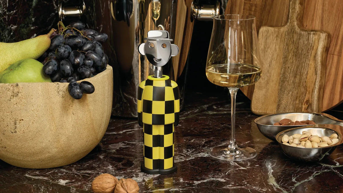 Alessi — Alessandro M. AM23A 34 | Cavatappi Mendini Giallo e Nero — dettaglio