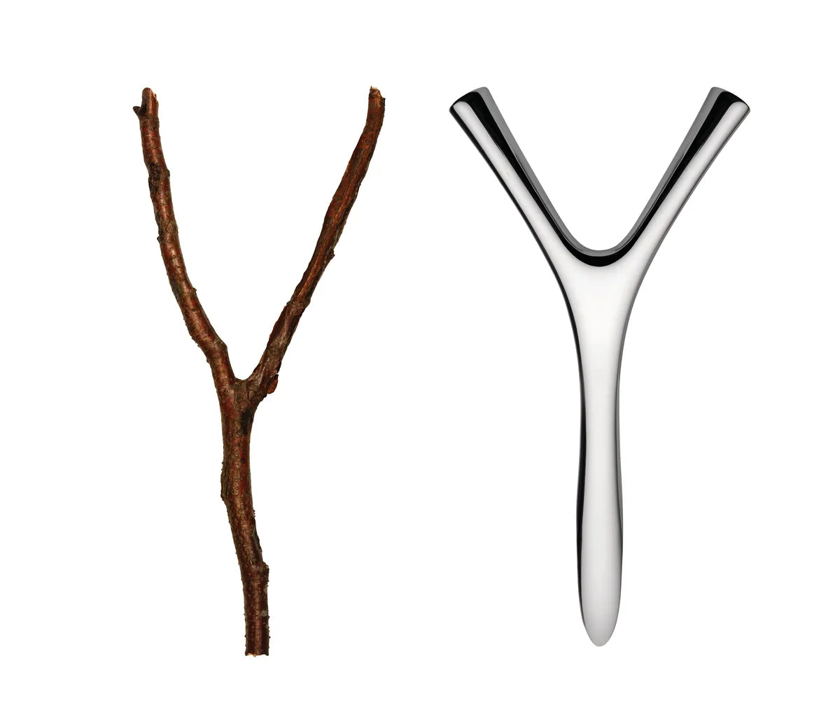 Alessi — Virgula Divina FGO06 | Apribottiglie in acciaio inox 18/10 — vista laterale