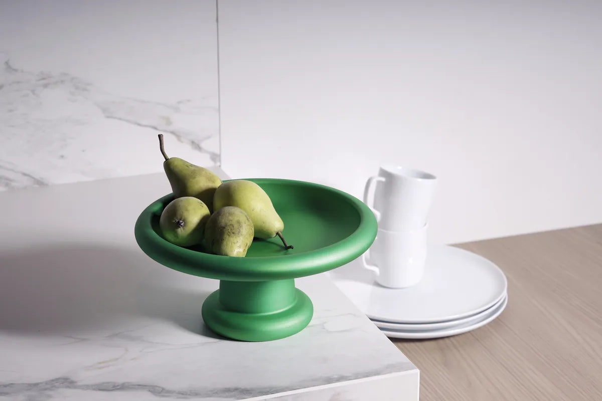 Alessi — Discolo ITM25 ITM25 GR | Alzata in alluminio anodizzato verde — vista laterale