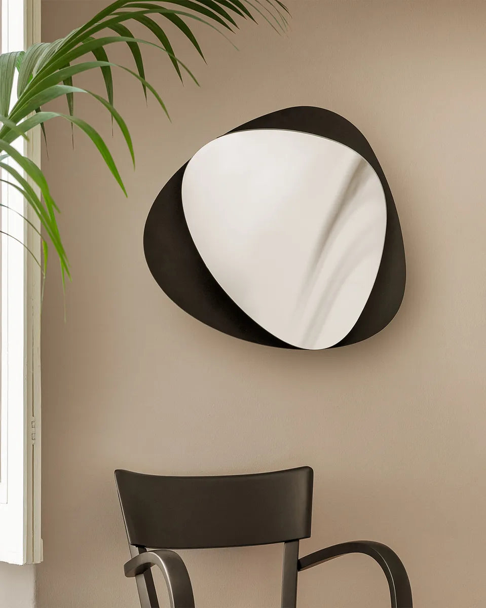 Alessi — Colombina FM25 B | Specchio da parete Fuksas, nero — dettaglio