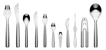 Alessi — Colombina Fish FM23/36S4 | Forchettine ostriche in acciaio 18 — vista principale