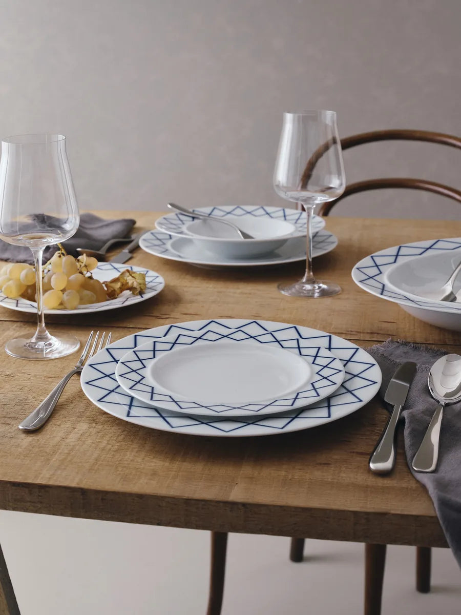 Alessi — ES22/2 | Piatto fondo Sottsass in porcellana — vista laterale